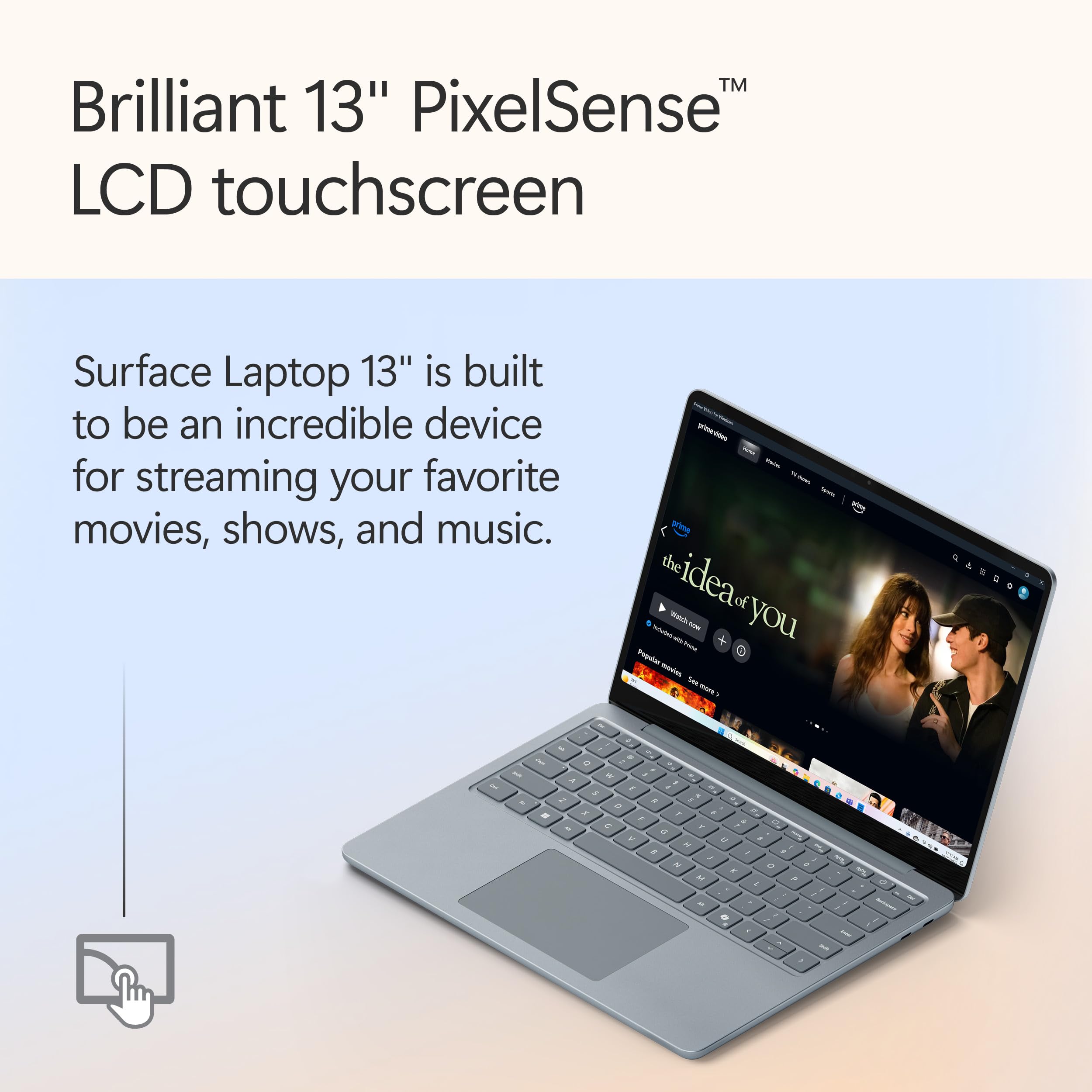 Microsoft Surface Laptop (2025), Windows 11 Copilot+ PC, 13 Touchscreen Display, Snapdragon X Plus (8 core), 16GB RAM, 512GB SSD Storage