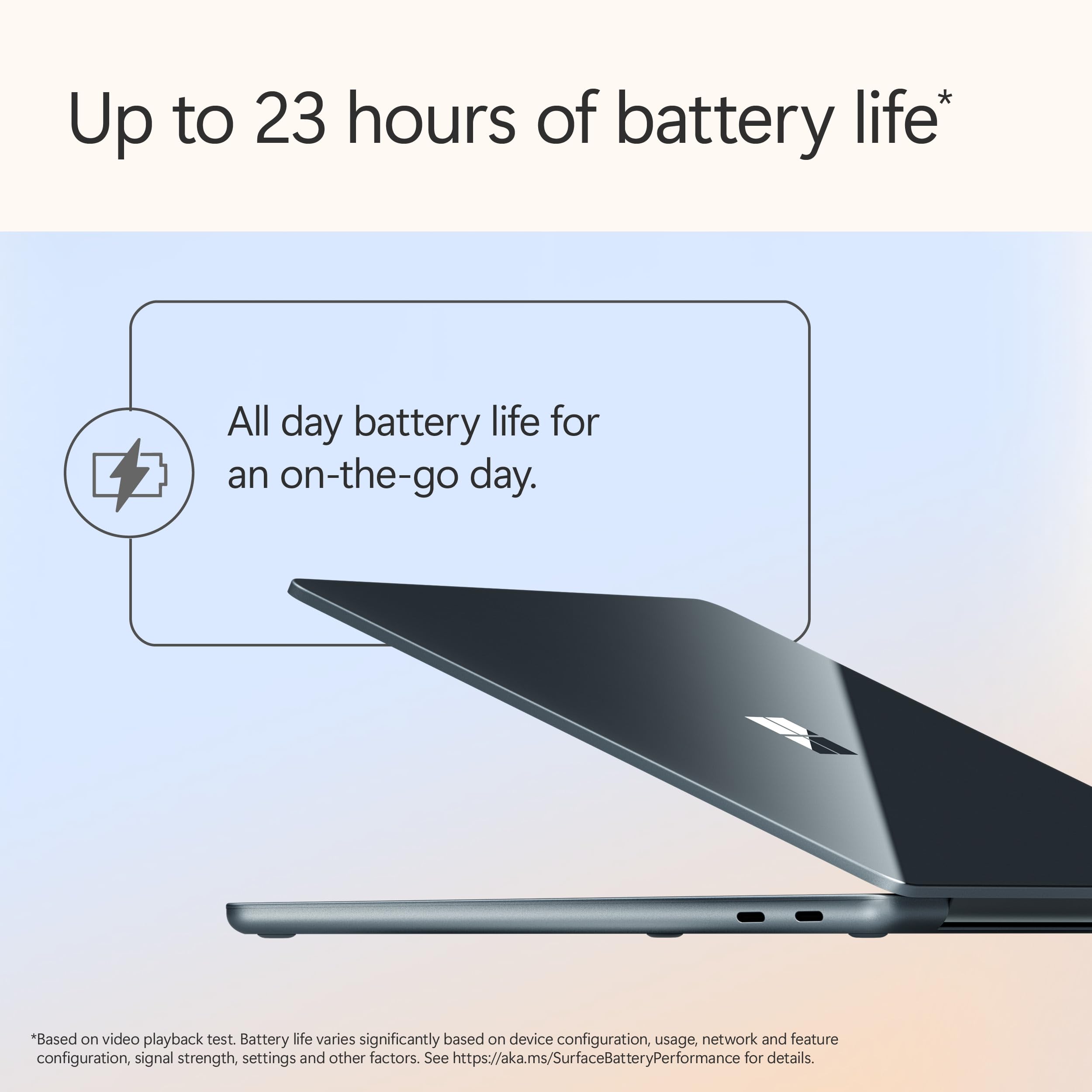 Microsoft Surface Laptop (2025), Windows 11 Copilot+ PC, 13 Touchscreen Display, Snapdragon X Plus (8 core), 16GB RAM, 512GB SSD Storage